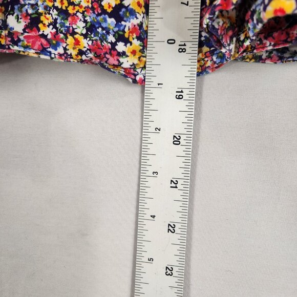 Old Navy Floral Skirt For Girls Size 8 Ruffle Flowy Cottage Blue Red Yellow - Picture 4 of 6